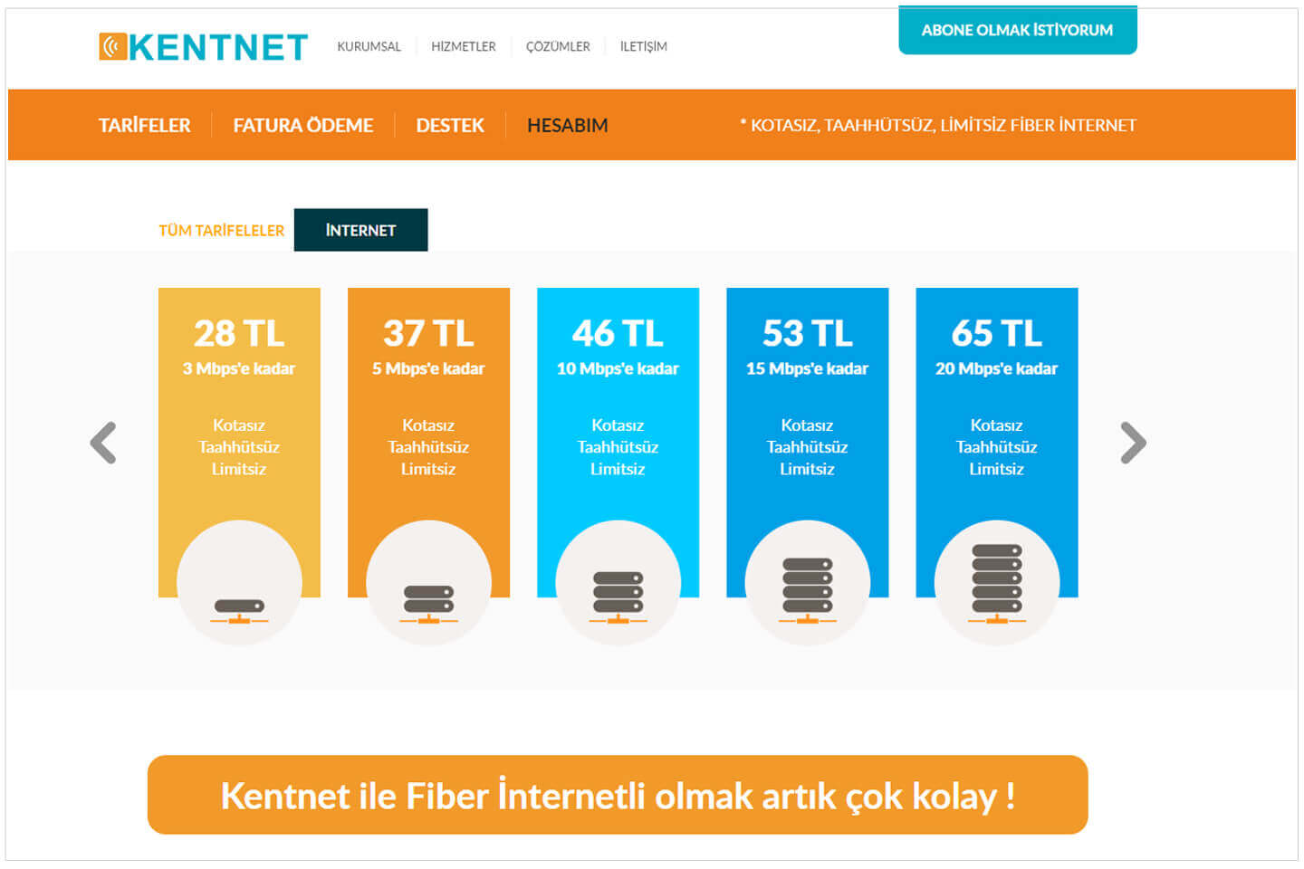 Kentnet Fiber İnternet Site İçi SEO Çalışmaları