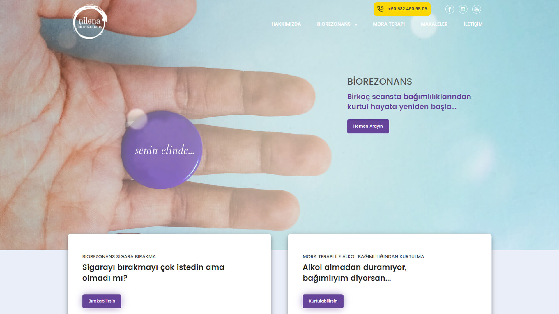 Nilena Biorezonans Web Sitesi Anasayfası
