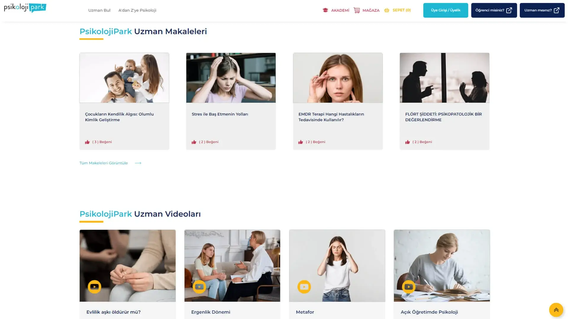 Uzman Makale ve Video Paylaşım Modülü