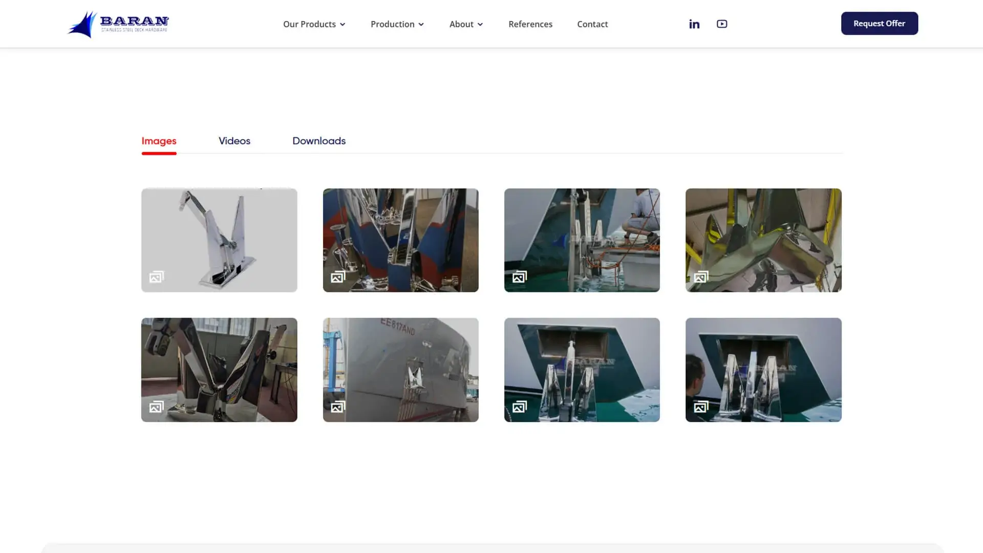 Ürün detay sayfası galeri alanı tasarımı