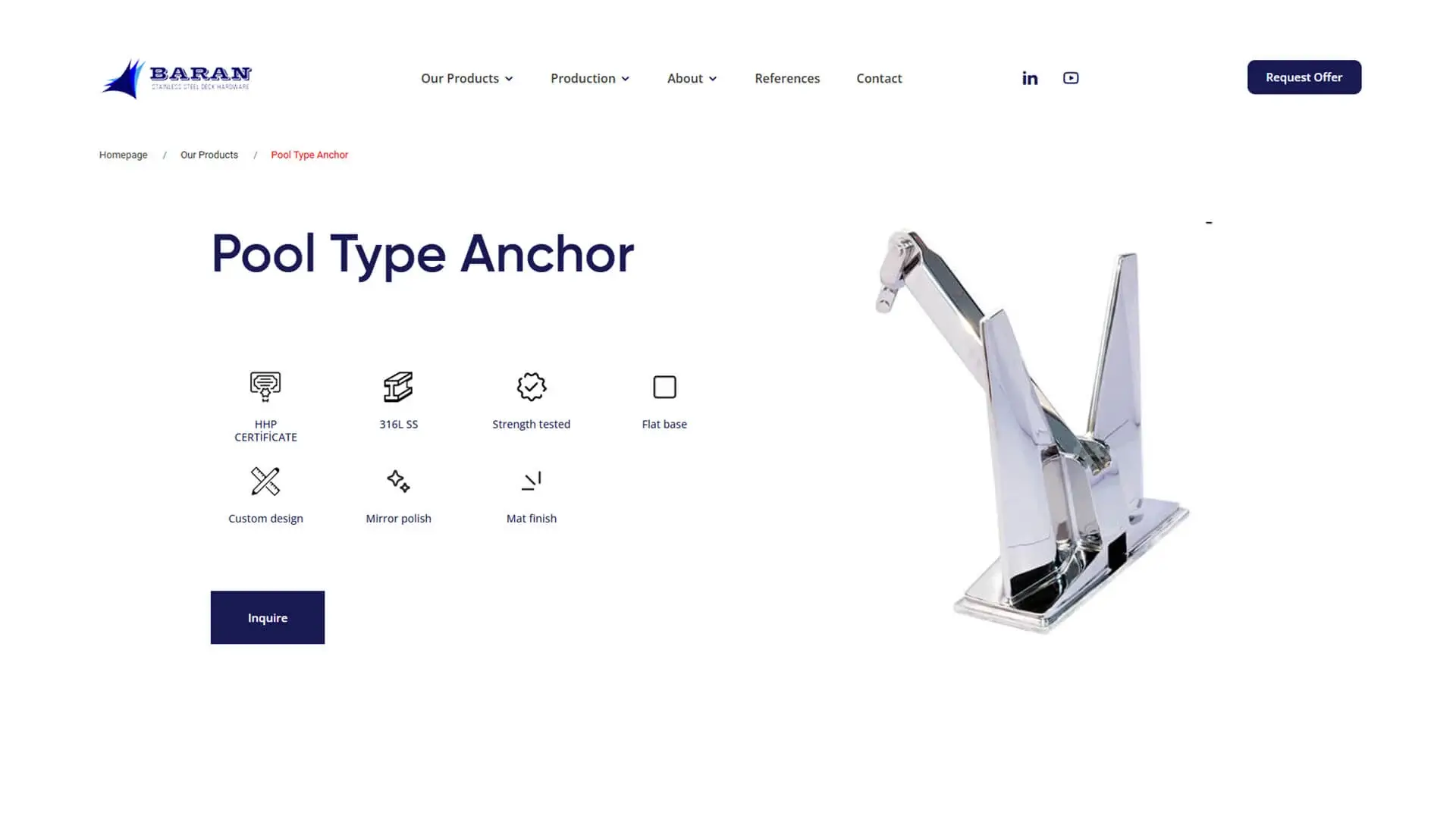 Ürün Detay showcase alanı tasarımı