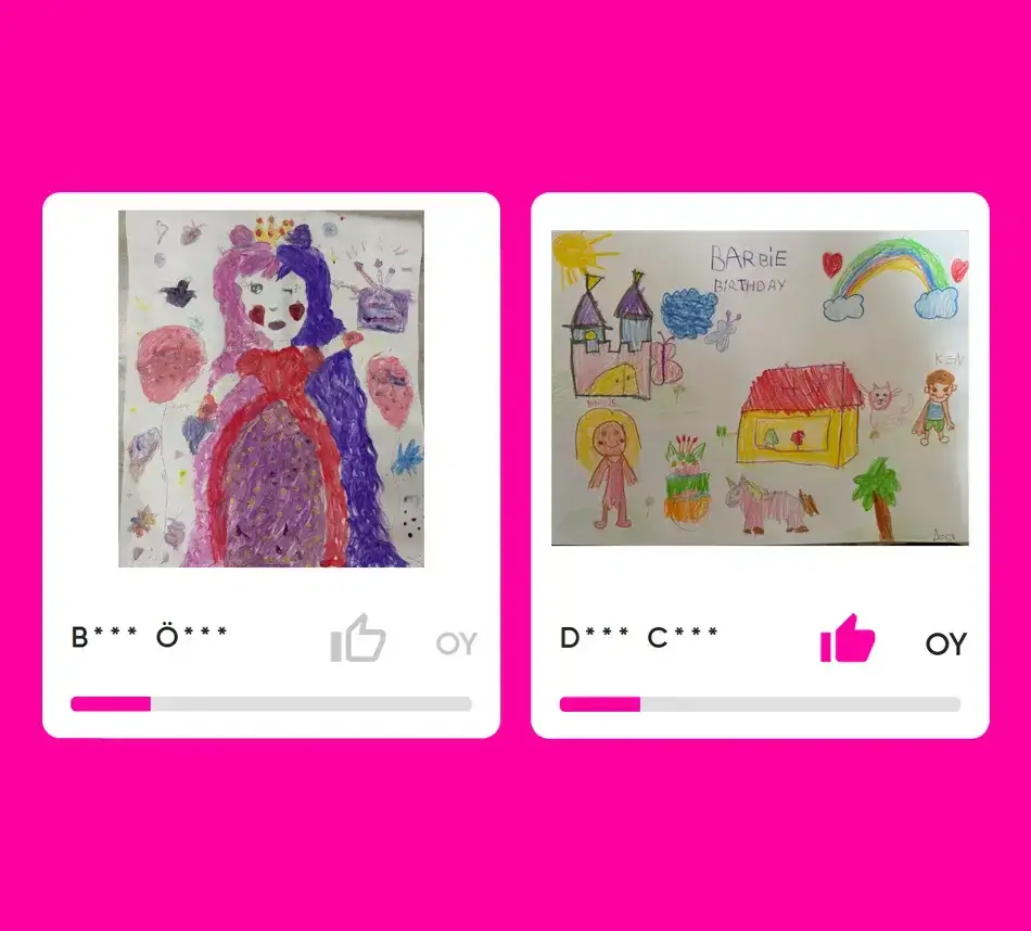 Barbie Hayalimdeki Doğum Günü yarışma yönetim paneli ve yaş gruplarına göre dinamik başvuru takip sistemi