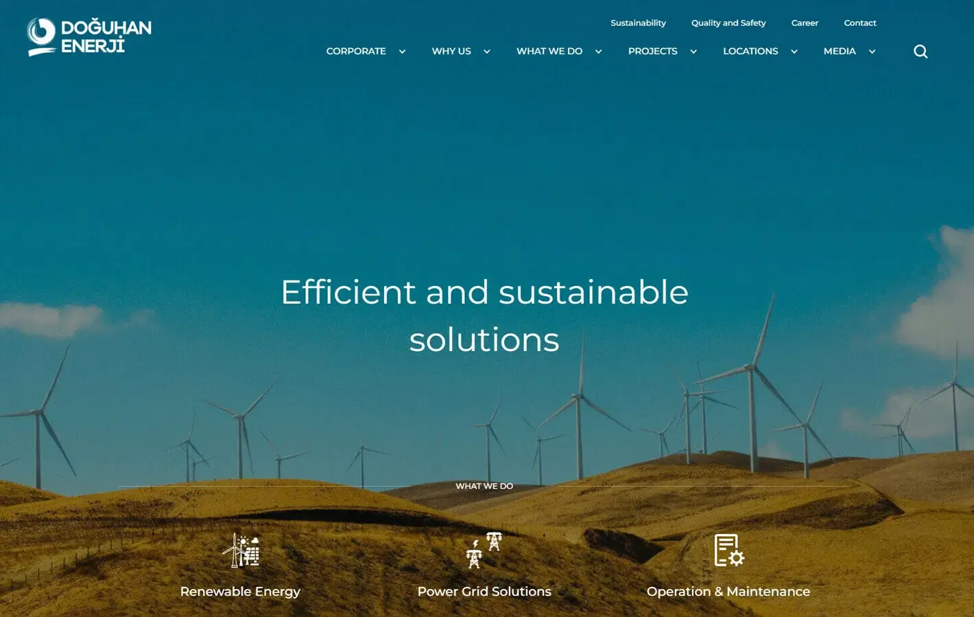 Web sitesi anasayfa banner alanı tasarımı