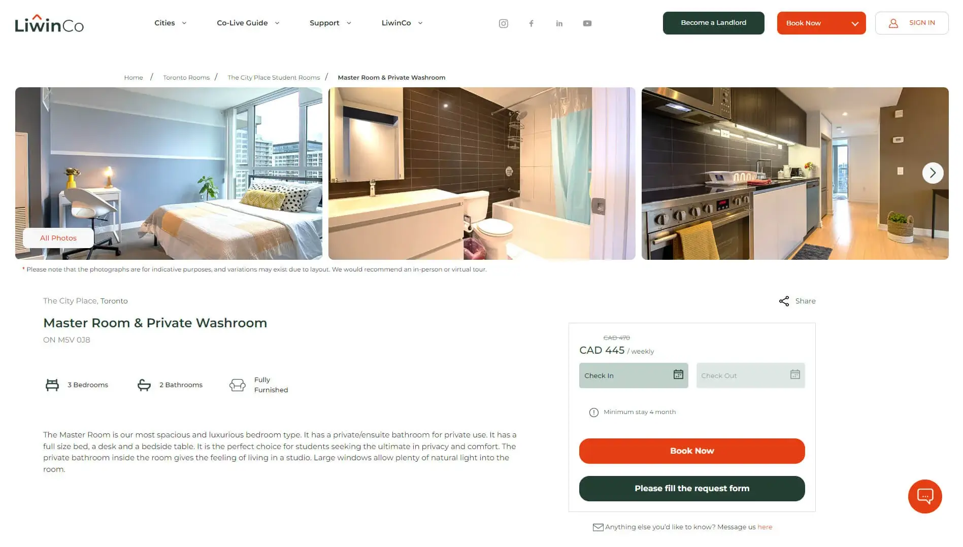 Oda detay sayfası arayuz tasarimi