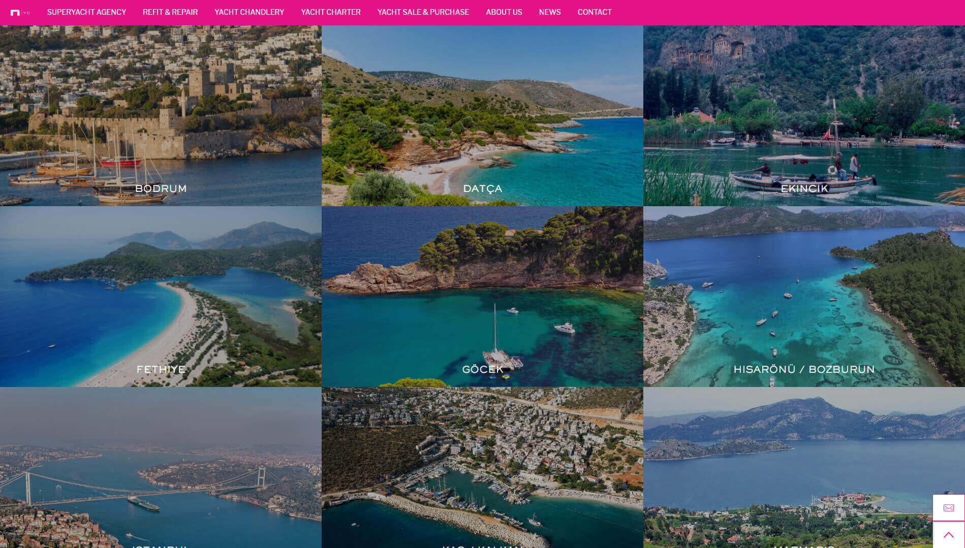 Nautica Web Sitesi Geliştirme Türkiye Tanıtım Sayfası Arayüz
