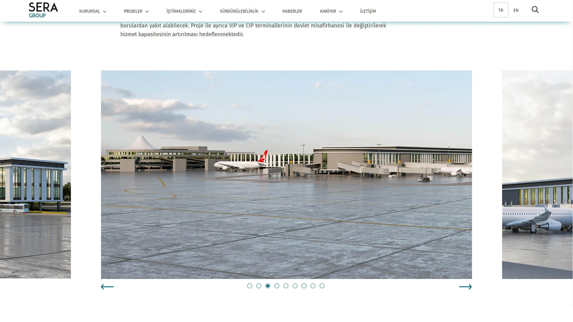 Proje detay sayfası galeri alanı